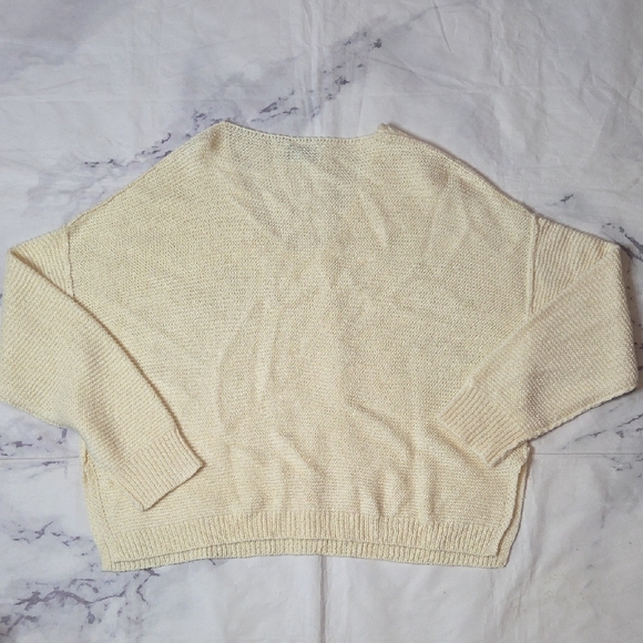 Living My Best Style X Pink Lily Cream V-neck Sweater - Picture 6 of 7